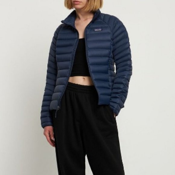 Patagonia Women's Down Sweater Jacket Size M New Navy - Picture 1 of 16